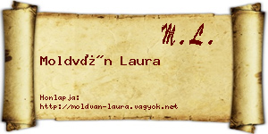 Moldván Laura névjegykártya