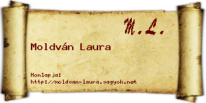 Moldván Laura névjegykártya